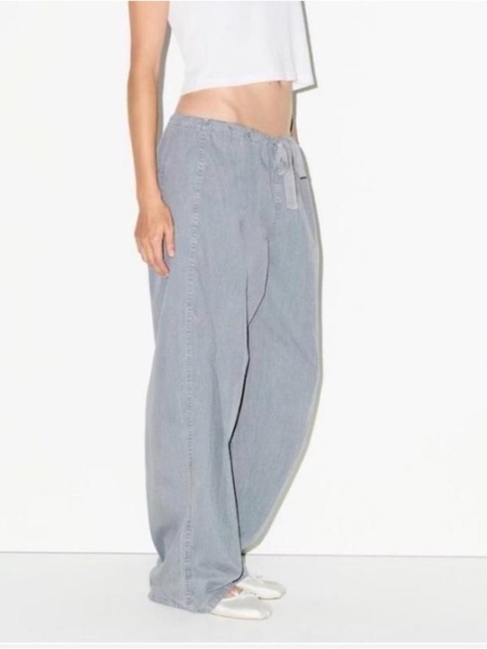 SKIMS Woven Lounge Pant | Pacific | M | NWT 🏷️
